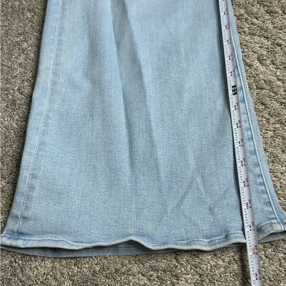 MOTHER THE ROLLER SNEAK BALL'S IN YOUR COURT WIDE LEG JEANS 32 14 High Rise - Picture 14 of 15